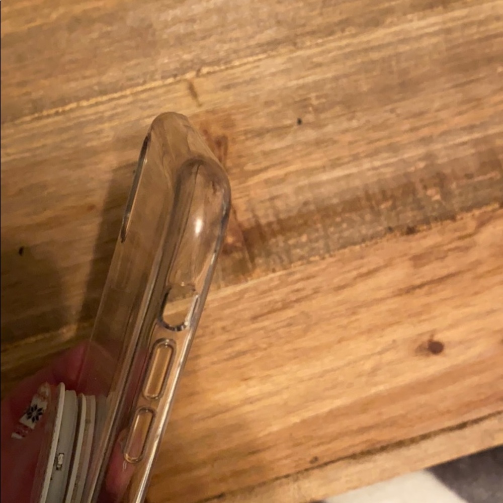 IPhone XR Clear case with pop sock it - Picture 2 of 4